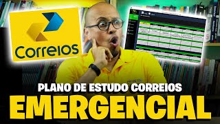 PLANO DE ESTUDO CONCURSO CORREIOS 2024 EMERGENCIAL🚨 [upl. by Renard365]