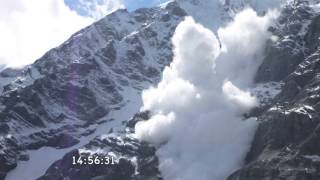 Südtirol SuldenLawine an der Ortler Nordwand [upl. by Gnek757]