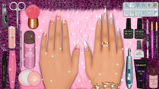 ASMR 🎧 one day in nail salon 💅  full part [upl. by Namlas]