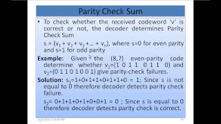 Information Coding Theory Part 8  Single parity check code Parity check sum Product code [upl. by Cassie]