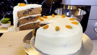 Moist All Butter Carrot Cake with Cream Cheese Ermine Frosting [upl. by Lareine]