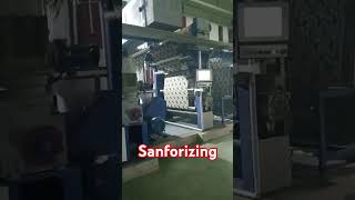 Sanforizing ProcessTextile Finishing shorts machine factory [upl. by Severin]