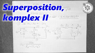 Komplexe Wechselstromrechnung Superposition 24  Teilstrom IC1 [upl. by Cochard]