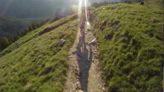 MTB Freeride  Sunset Single Trail Pontresina short version [upl. by Thalia43]