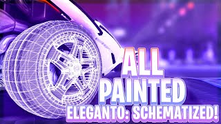 ALL NEW PAINTED ELEGANTO SCHEMATIZED WHEELS Rocket League Season 13 Update [upl. by Sisenej]