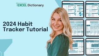 Excel Dictionarys 2024 Habit Tracker Tutorial [upl. by Einatirb]