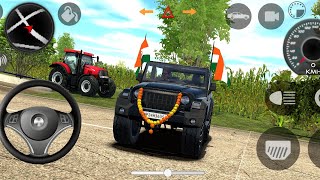 Dollar Song Modified Mahindra Black Thar😈  Indian Car Simulator 3d  Android Gameplay Part 323 [upl. by Ajim87]