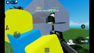 jugando guerra de noobs en roblox [upl. by Inaffit]