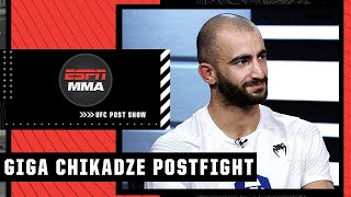 Giga Chikadze There is no featherweight better than me  UFC Post Show  ESPN MMA [upl. by Fillander]