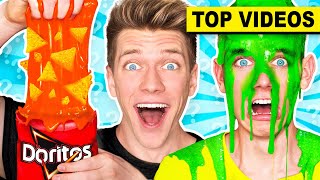 CRAZIEST MYSTERY WHEEL Of SLIME Challenges How To Make Funny Satisfying DIY Slimes  Collins Key [upl. by Elstan]