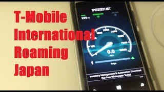 TMobile International Roaming in Japan Testing Data SpeedWeb Browsing [upl. by Stimson362]