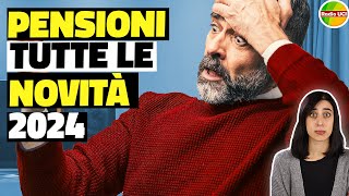 TUTTE LE NOVITÀ sulle PENSIONI con la LEGGE di Bilancio 2024 rivalutazione quota 103 opzione donna [upl. by Deehsar]