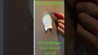 Repair Wall after Fixture was removed Drywall Repair shorts diy drywall homeimprovement art [upl. by Oht]