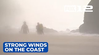 Strong winds return to the Oregon Coast [upl. by Yenffit211]