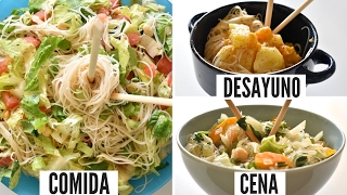 3 RECETAS VEGANAS CON FIDEOS CHINOS DESAYUNO COMIDA Y CENA  VIDA VEGANA [upl. by Garret]