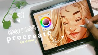 📎🧸🤍how i use procreate to draw  my digital art process ⁎⁺˳✧༚ [upl. by Emmeram]