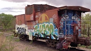 BNSF Shoving Car 999753 Socorro New Mexico April 5 2014 by Fifer Hobby Supply [upl. by Adnelg463]