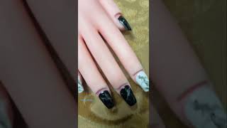 MARBLE NAIL ART…💅 nailart art naildesign marblenails shortsvideo ytshorts [upl. by Antoine334]