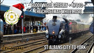 60007 Nigel Gresley  47810  The Christmas White Rose [upl. by Anastas]