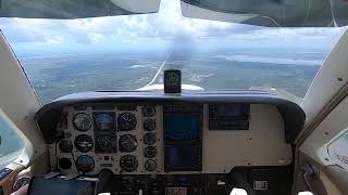 Landing at a Busy Merritt Island Florida in the Beech Bonanza [upl. by Deena]