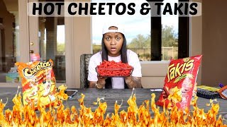 HOT CHEETOS AND TAKIS CHALLENGE  Domo Wilson [upl. by Leziar]