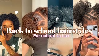 4c hairstyles Tutorial simple ways to style your natural hairblackgirlhairstylesblacktiktok4c [upl. by Yanal]