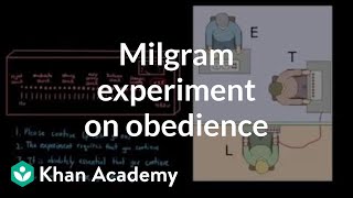 Milgram experiment on obedience  Behavior  MCAT  Khan Academy [upl. by Karna]