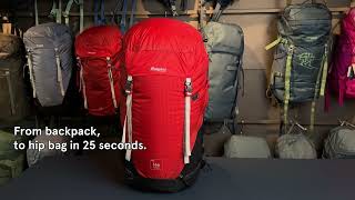 Bergans Helium Backpack – Hip bag tutorial [upl. by Alessandro]