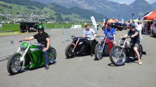 quotElectric DEMONquot to the electric custombike show in Switzerland [upl. by Jocko]