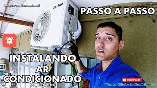 Vídeo Aula  Como Instalar um Ar Condicionado Split Corretamente  Passo a Passo [upl. by Hepzi315]