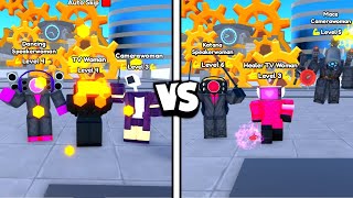 OLD WOMAN TRIO vs NEW WOMAN TRIO 🤯🔥  Toilet Tower Defense Roblox [upl. by Attenod]