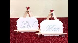 12 Days of Christmas Day 5 Table Name Card Holder [upl. by Enak860]