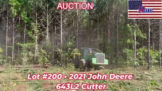 Lot 200 • 2021 John Deere 643L2 Cutter [upl. by Tymes]