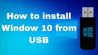 How To Install Windows 10 From USB 2024 in English [upl. by Steffen330]