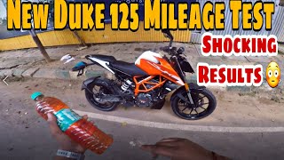 New Duke 125 BS6 Mileage Test  2020 Model [upl. by Yesmar]