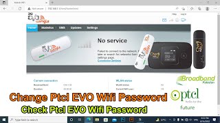 How to change PTCL EVO device name and password  Check ptcl evocharji passwordEvo Wingle 93 Mbps [upl. by Nehepts]