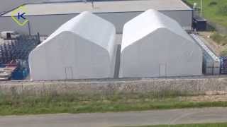 Kroftman T1220 storage tents warehouse for shipping pallets [upl. by Sarette]