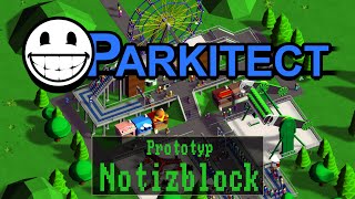 Notizblock Parkitect  Prototyp  Gameplay  Preview  Deutsch  German [upl. by Nnorahs]