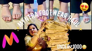 Myntra footwear haul 2024 under Rs 1000 [upl. by Akienat326]