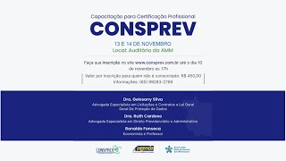 CAPACITAÇÃO PARA CERTIFICAÇÃO PROFISSIONAL CONSPREV  PARTE 01 [upl. by Ailemap574]