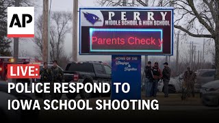 LIVE Police press conference after Perry Iowa school shooting [upl. by Cheshire]