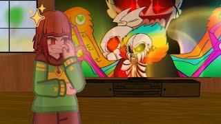 Undertale reacts to Seraphim vs Ultra Sans [upl. by Nnaeiram]