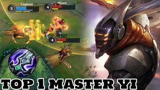 Wild Rift Master yi  Top 1 Master yi Gameplay Rank Grandmaster [upl. by Lonergan]