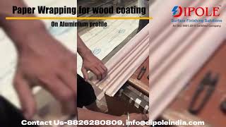 Paper Wrapping For Wood Coating Sublimation [upl. by Jeffers]