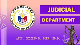 JUDICIAL DEPARTMENT [upl. by Chet]