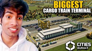 Building Biggest TRAIN TERMINAL in Our City  Cities Skylines [upl. by Stedt]