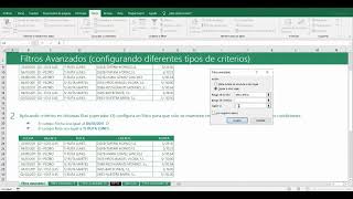 Filtros Avanzados en Excel [upl. by Nitsu]