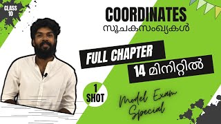 Class 10 Maths Kerala  COORDINATES  സൂചകസംഖ്യകൾ  SSLC  ONE SHOT  Chapter 6 [upl. by Ellenohs]