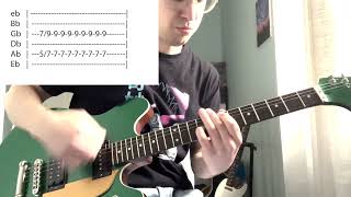 Verdena  Ovunque Guitar Cover con TAB [upl. by Ulrike]