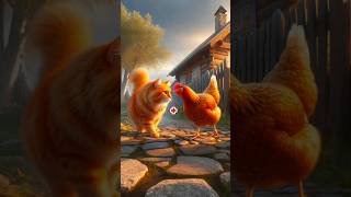 An Amazing Fusion of Cat and Chicken cats Fusion animalfusion hybrids shorts youtubeshorts [upl. by Persis]